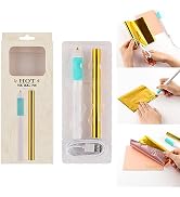 Briartw Craft Pen Tool,Heated Foil Pens & Gold Glimmer Hot Foil Roll Sets,Heat Active Pen-USB-5V,...