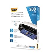 Fellowes Thermal Laminating Pouches, 3mil Letter Size Sheets, 9 x 11.5, 200 Pack, Clear (5743401)