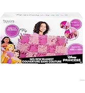 Fashion Angels Disney Princess No-Sew Blanket Kit, Set Includes Assorted Polar Fleece Blanket Squ...