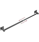 MIROAMZ Towel Bar, 13inch to 23.6inch Adjustable Self-Adhesive Towel Rack, Stick on Towel Racks f...