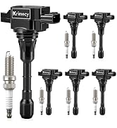 UF550 Ignition Coil Packs and Iridium Spark Plugs Fit for Nissan Murano Maxima Altima Pathfinder ...