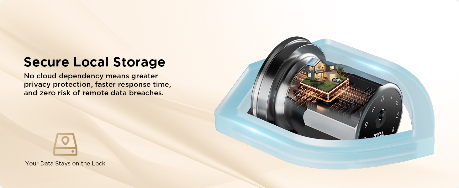 smart door knob local storage