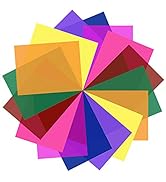 SAKOLLA 16 Pack Color Correction Gel Light Filter - Transparent Color Lighting Gel Filter Plastic...