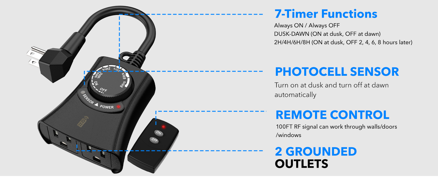 dusk to dawn timer for outdoor lights
