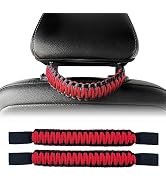 SWLOR 2Pack Headrest Grab Handles Universal Car Seat Handles Paracord Handles for Jeep Wrangler T...