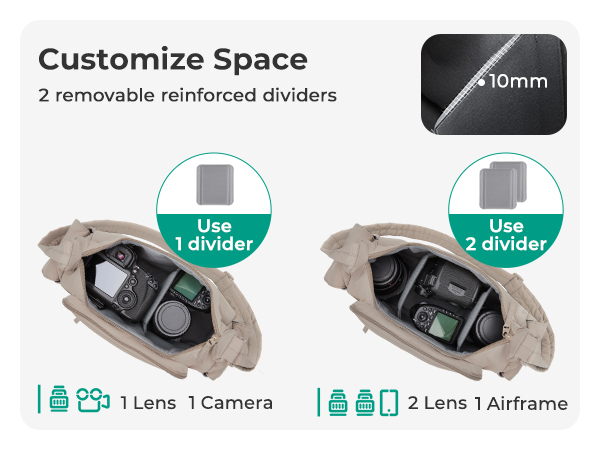 BAGSMART camera sling bag
