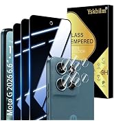 Yskbilm (3+2 Pack) for Motorola Moto G 5G 2026 & Moto G Play (2026) Privacy Screen Protector+ Cam...