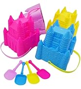 4E's Novelty (4 Sets) Castle Beach Buckets and Shovels, Large Size 7