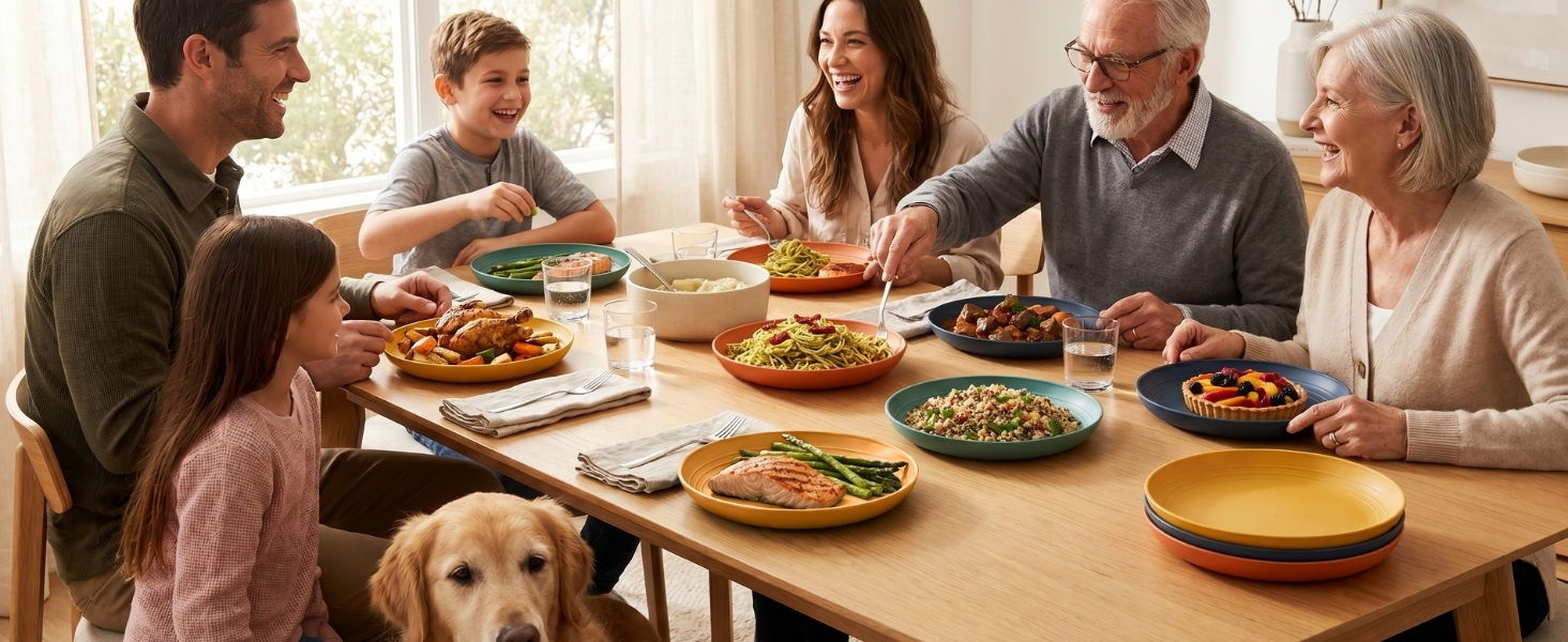 dinner plate set wheat straw plates lunch plates kitchen plates deep plates breakfast plates 9 inch