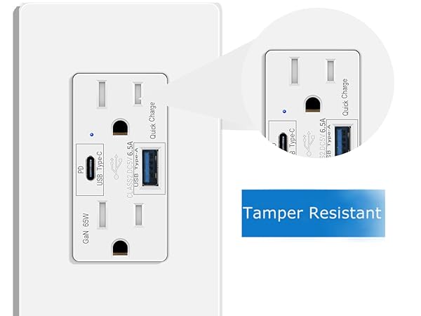 USB C Wall Outlet PD3.0,tr