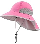Connectyle Kids Sun Hat Adjustable Fishing Hat for Boys Grils Breathable UPF 50+ Protection Outdo...