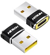 HOWJIM USB to USB C Adapter,PD/QC Fast Charging USB 2.0 480Mbps Data Transfer,USB C Female to A M...