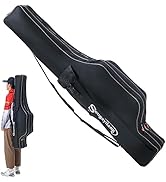Sougayilang Fishing Rod Case, 3 Layers Organizer Pole Storage Bag Fishing Rod and Reel Carrier Or...