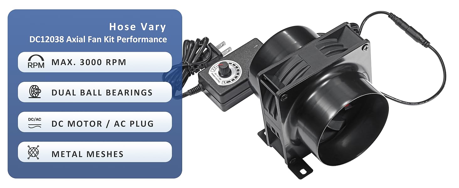 DC 12038 Axial Fan Kit