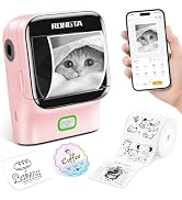 Rongta Mini Sticker Printer | Bluetooth Thermal Label Printer, Portable Inkless Label Maker Suita...
