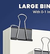 72 Pcs 2 Inch Binder Clips