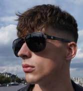 Aviator Sunglasses For Men Polarized Sunglasses Men UV Protection Carbon Fiber Temple
