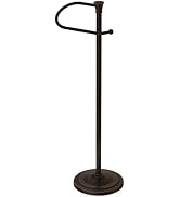 Toilet Paper Holder Free Standing, 25” H Stainless Steel Oil Rubbed Bronze Toilet Paper Stand, We...