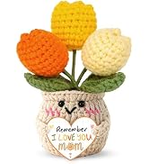 OASSIE Mom Gifts from Daughters Sons - Emotional Support Crochet Tulip | Mom Birthday Gifts, Moth...