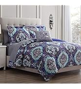 Modern Threads Cathedral 8-Piece Printed Reversible Bed in A Bag Queen