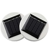 Aukora Solar Panel Top Replacement for Solar Table Lights Outdoor, Hanging Solar Lanterns to Deco...