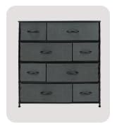 Sorbus Dresser for Bedroom with 8 Drawers - Tall Chest Storage Tower Unit, for Closet, Hallway, N...