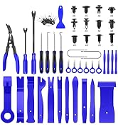GOOACC 102Pcs Trim Removal Tool, Auto Push Pin Nylon Bumper Retainer Clip Set Fastener Terminal R...