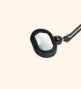 KUVRS 2,200 Lumens, 12X Magnifying Glass with Light and Stand, Floor Lamp with 3-Axis Rotary Head...