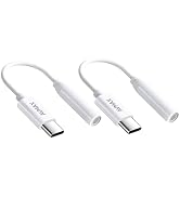 AVMAX USB C to 3.5mm Audio Headphone Adapter HiFi 2 Pack,Type c to Aux Female Cable for 16 15 Plu...