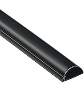 D-Line Half Round Cord Hider, Patented Cable Cover, Hide TV Wall Mount Wires, Raceway for Cords, ...