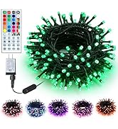 ODEETRONIC Color Changing Christmas Lights, 66ft 200 LED RGB Christmas String Lights with Remote,...
