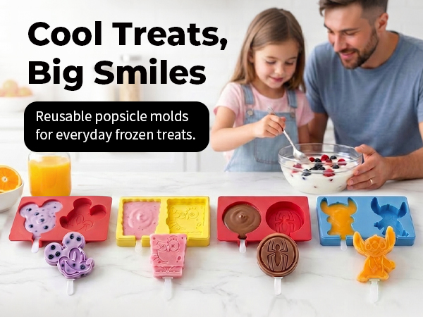 Disney Silicone Shaped Popsicle Molds