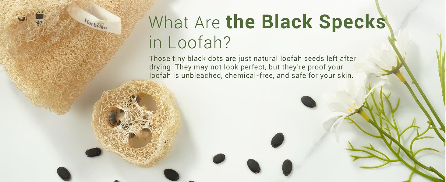 What Are the Black Specks in Loofah?