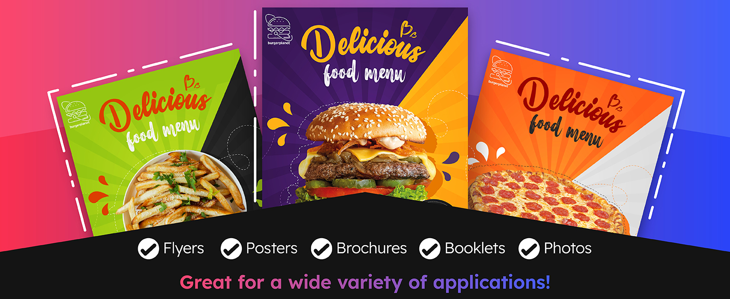 glossy paper digital coated high quality photos flyers posters high gloss thick