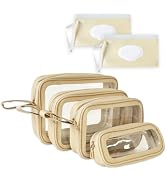 JAYTEM 6 PCS Set TPU Diaper Bag Organizer Pouches & Wipe Dispensers, Nude | TSA Approved Toiletry...