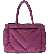 BAGNEER Puffer Tote Bag Gifts for Women, Lightweight Handbag with YKK Zipper, Quilted Shoulder La...