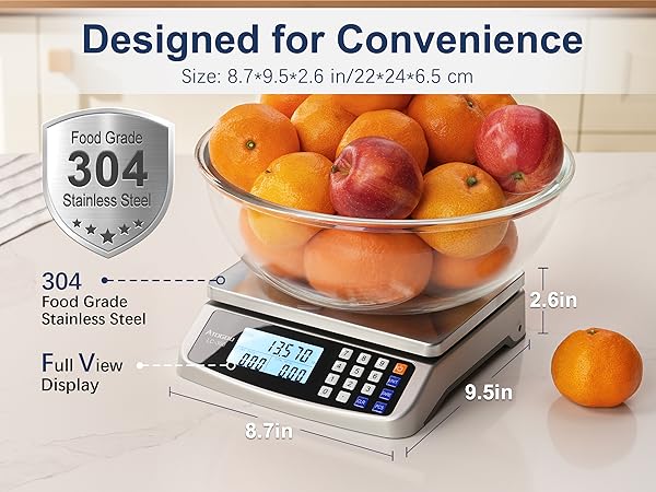 ATOGOU 66lb/30kg Large Digital Kitchen Scale