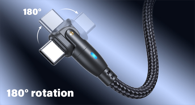 180 degree usb c cable