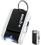 BORUIT R7 Small Flashlight 180° Swivel Head with Clip, Magnetic | Red Blue and Green Light, USB C...