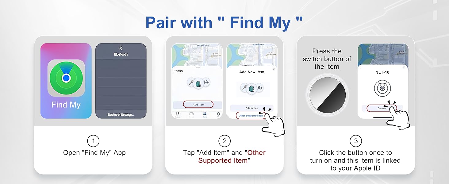 Pair with Find My