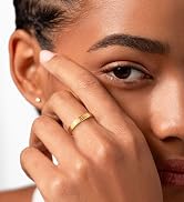 gold initial ring