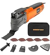 ENERTWIST Oscillating Tool, 4.2 Amp Oscillating Multitool Kit with 5° Oscillation Angle, 6 Variab...