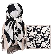 CODCOS Women's Square Silk Like Head Scarf Large 35 inch Silk Feeling Hair Wrapping Satin Scarves...