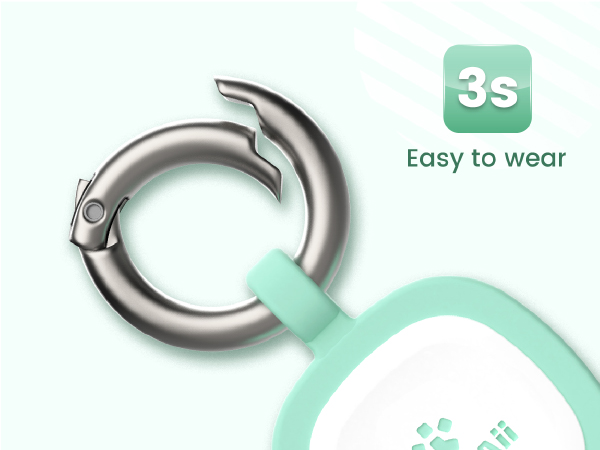 Pawaii Code Pet ID Tag, Silent Silicone Dog ID Tag, Modifiable Pet Online Profile