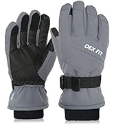 DEX FIT Coldproof Warm Winter Gloves WG201, Waterproof, Double Thermal Protection for Cold Weathe...