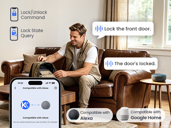 voice for completely hands-free access (No Hub , No Delay )