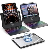 AVOAR iPad Pro 13 Inch Case with Keyboard (M5/M4, 2025/2024) | Multi-Touch Trackpad, 7-Color Back...