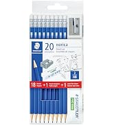STAEDTLER Norica #2 HB Wood-Cased Pencil Set: 18 Pre-Sharpened Graphite Pencils with 1 Eraser & 1...
