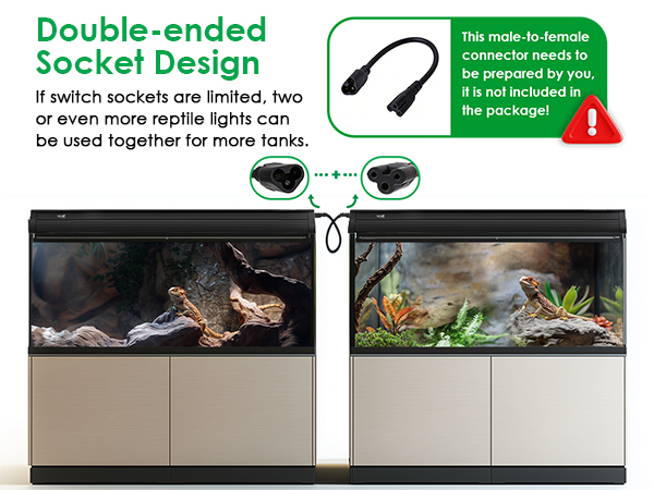 t5 uvb reptile light fixture