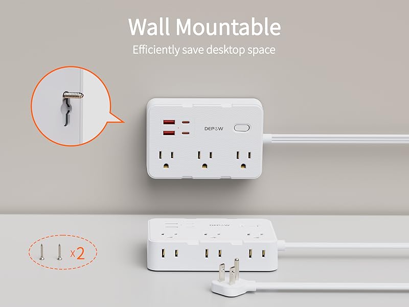 extension cord flat wall plug